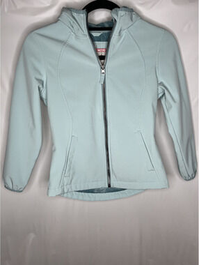 NWT Free Country Girl's Misty Blue/Super Softshell Jacket Size M(7-8)